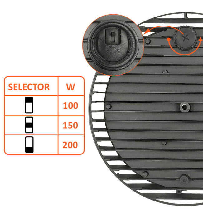 200W-150W-100W LED UFO High Bay ENDURANCE OSRAM Chips 5700K