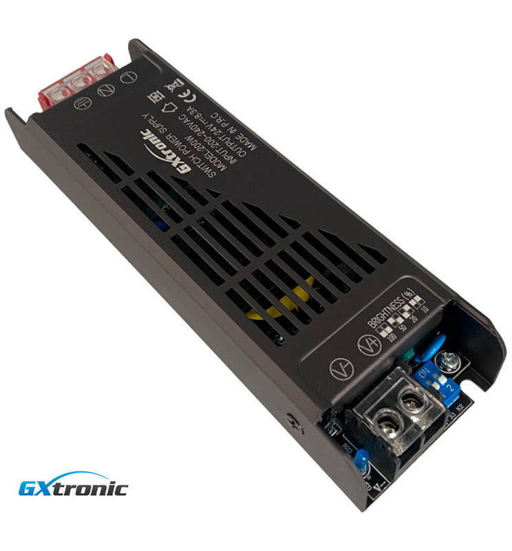 200W LED Power Supply 24V 2.5A Aluminum IP20 - Power Adapters & Chargers - Accessories