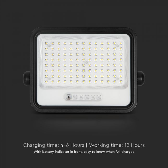 200W LED Solar Floodlight with Battery Indicator 7CCT IP65 - Flood & Spot Lights - Solar Lighting