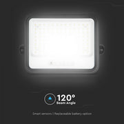 200W LED Solar Floodlight with Battery Indicator 7CCT IP65 - Flood & Spot Lights - Solar Lighting
