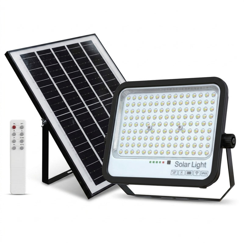 200W LED Solar Floodlight with PIR Motion Sensor 2700Lm 3CCT IP65