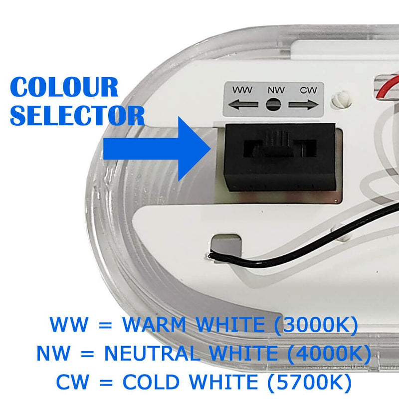 20W Tri-proof LED Batten 60cm with PHILIPS Driver 3 CCT - LED Batten