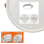 20W Adjustable Slim LED Downlight 4000K - Ceiling Light Fixtures - Downlights
