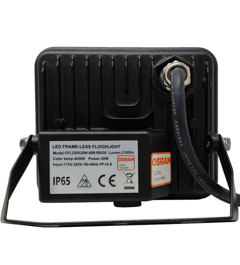 20W Frameless Full Screen LED Floodlight with OSRAM Chip 6000K - LED Floodlight