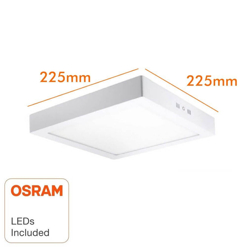 20W Square LED Surface Ceiling Light 6000K - LED ceiling lighting