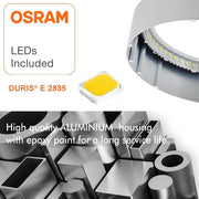20W Square LED Surface Ceiling Light 6000K - LED ceiling lighting