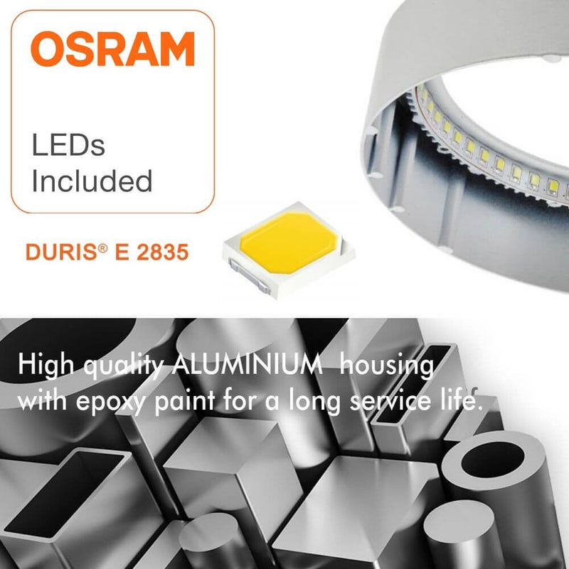 20W Square LED Surface Ceiling Light 6000K - LED ceiling lighting