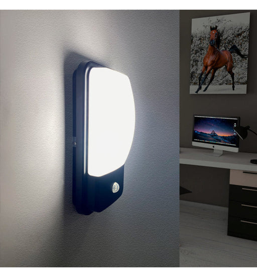20W LED Wall Light for Outdoor Use 3CCT with PIR Motion Sensor IP65 - Wall Light Fixtures - Bulkheads