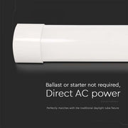 20W Prismatic LED Batten 566mm 4000K 6 Years warranty - Lighting Fixtures - Battens