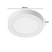 20W Round LED Ceiling Light with OSRAM Chip 4000K - Ceiling Light Fixtures - Downlights