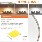 20W Round LED Downlight with OSRAM Chip UGR19 3 CCT - LED Downlight