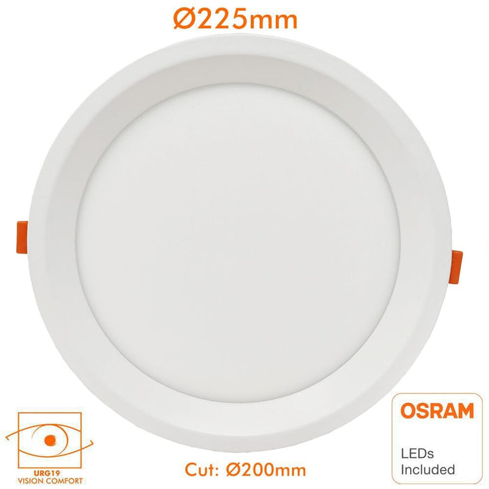 20W Round LED Downlight with OSRAM Chip and 3 CCT - LED ceiling