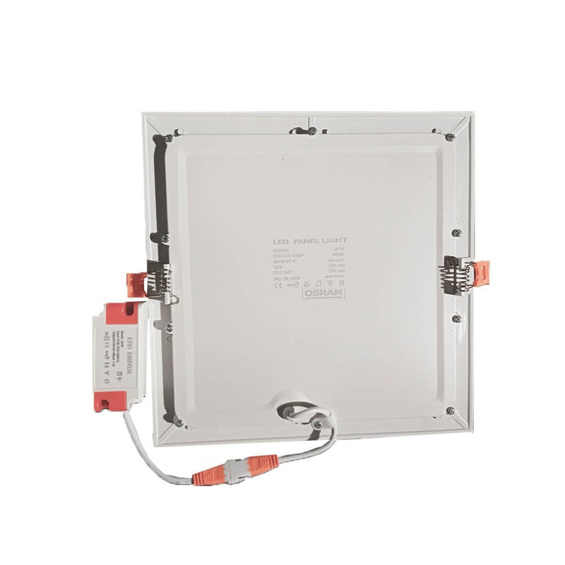 20W Slim Square Recessed LED Ceiling Light with OSRAM Chip 4000K - Ceiling Light Fixtures - Downlights