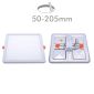 20W Slim Square Recessed LED Panel with Adjustable Cut Out 3000K - Ceiling Light Fixtures - Downlights