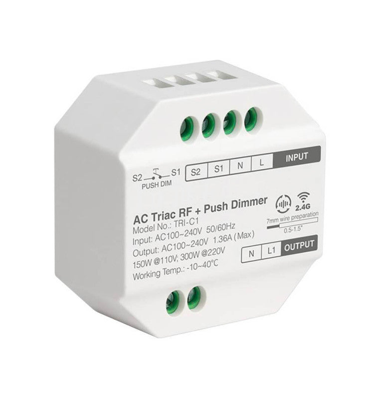 220V Dimmer for LED Push Button TRIAC Switch RF - Light Switches - Accessories