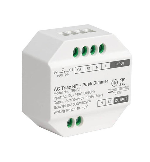 220V Dimmer for LED Push Button TRIAC Switch RF - Light Switches - Accessories