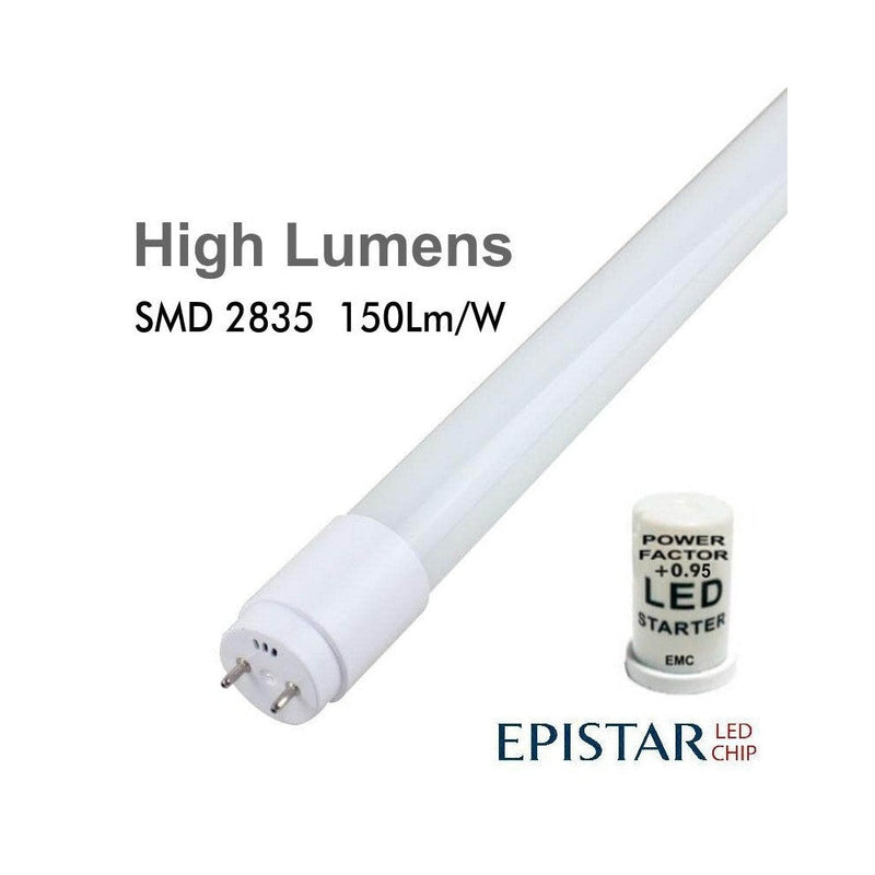 22W T8 LED Tube Glass 150cm 4000K - LED Tube