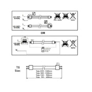 22W T8 LED Tube Glass 150cm 4000K - LED Tube