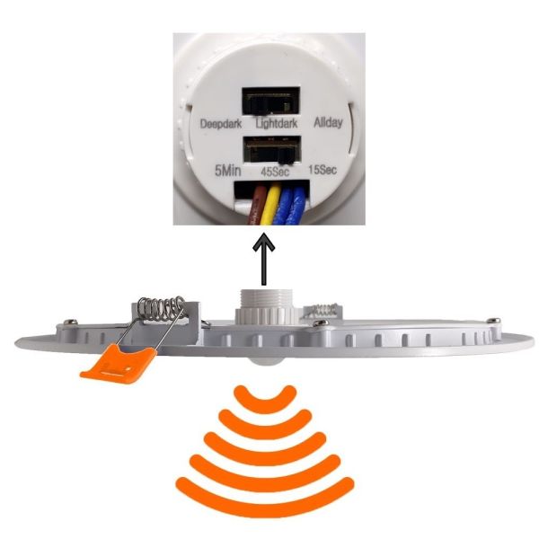 18W 20W 22W 24W Round LED Downlight with Motion Sensor 4 CCT - LED Downlight