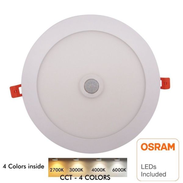 18W 20W 22W 24W Round LED Downlight with Motion Sensor 4 CCT - LED Downlight
