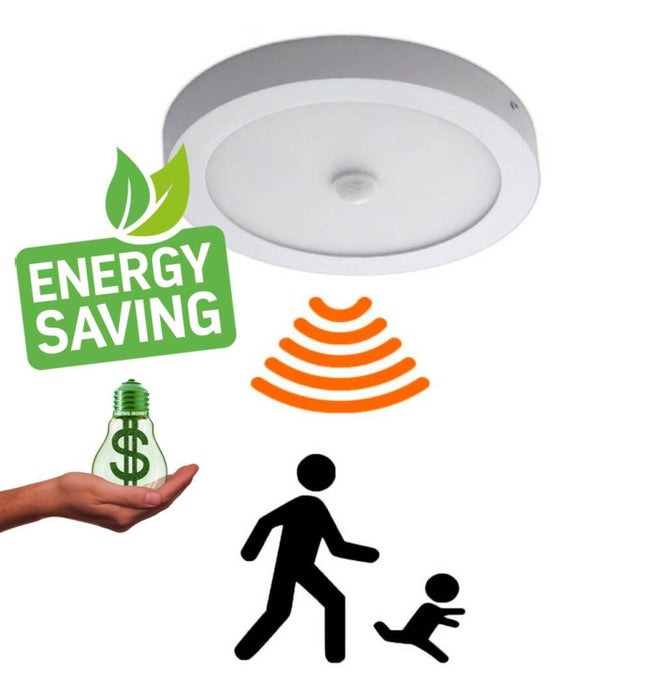 24W - 22W - 20W - 18W LED Surface Ceiling Light Motion Detector CCT lighting