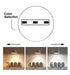 24W ASKIM Recessed or Surface LED Downlight with 3 CCT Black - ceiling lighting