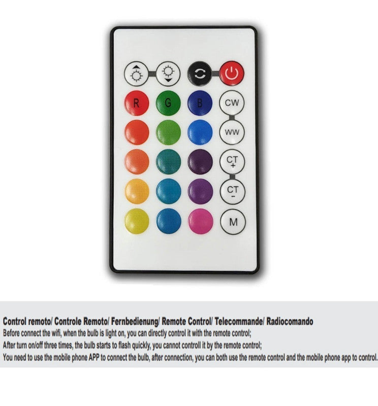 24W Dimmable Smart WiFi LED Strip 5m 12V with Remote Control - LED Strip