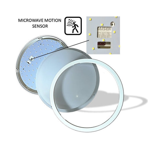 24W LED Bulkhead - Microwave sensor 4000k