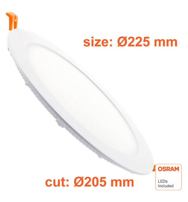 24W Circular LED Downlight Slim with CCT selectable colour temperature and OSRAM Chips