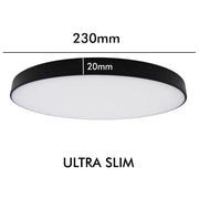 24W Surface Mounted NARVIK LED Ceiling Light Black 4000K - LED ceiling lighting