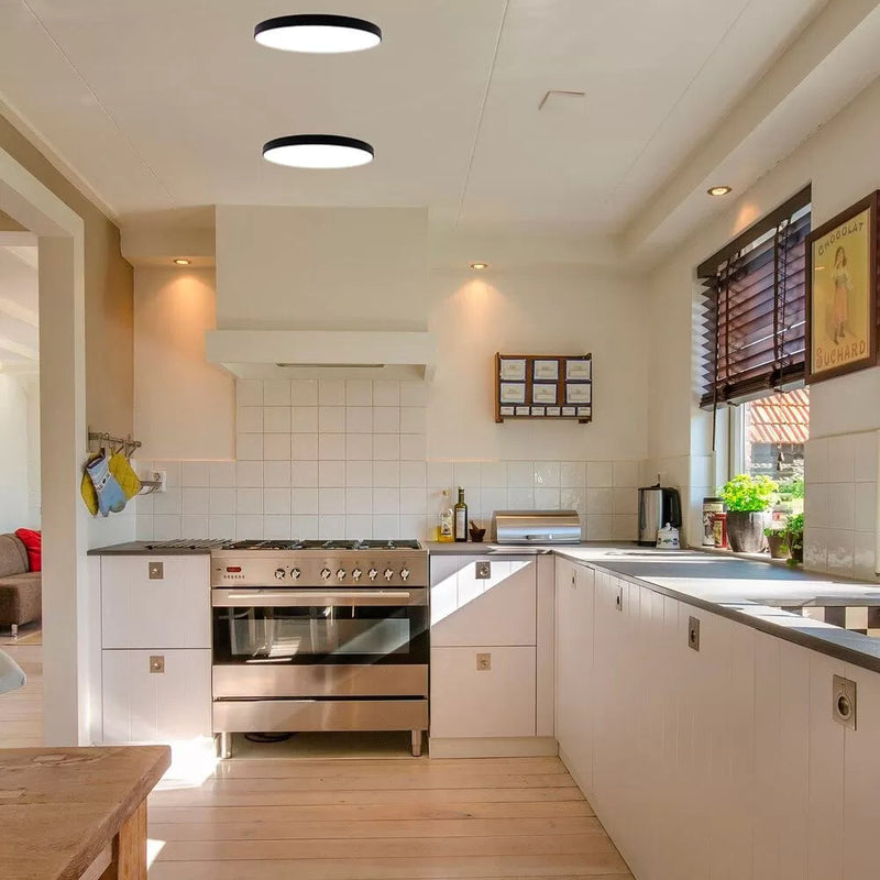 24W Surface Mounted NARVIK LED Ceiling Light Black 4000K - LED ceiling lighting