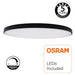 24W ELLY Black Surface LED Ceiling Light with OSRAM Chip 4000K - LED