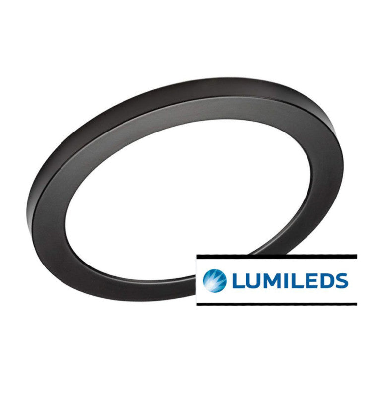 24W Round MOSS LED Ceiling Light BLACK with Adjustable Cut Out 3 CCT - Ceiling Light Fixtures - Panels