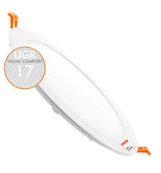 24W Slim Circular Recessed LED Downlight OSRAM Chip 4000K Cut-out 205mm - Downlights