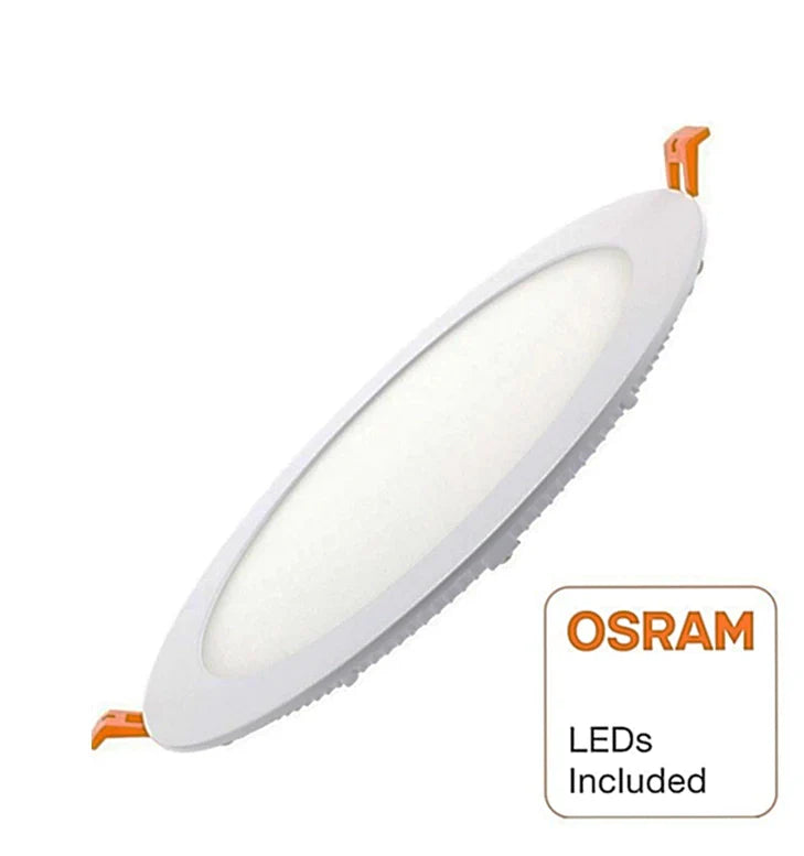 24W Slim Circular Recessed LED Downlight with OSRAM Chip Cut-out 220mm 4000K - Ceiling Light Fixtures - Downlights