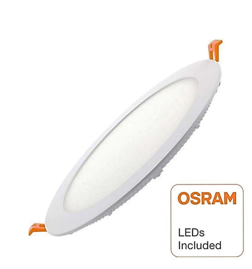 24W Slim Circular Recessed LED Downlight with OSRAM Chip Cut-out 220mm 4000K - Ceiling Light Fixtures - Downlights