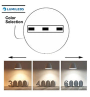 24W Square MOSS LED Ceiling Light in White 3 CCT with Adjustable Cut-Out - LED ceiling lighting