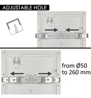 24W Square MOSS LED Ceiling Light in White 3 CCT with Adjustable Cut-Out - LED ceiling lighting