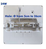 24W Square MOSS LED Ceiling Light in White 3 CCT with Adjustable Cut-Out - LED ceiling lighting