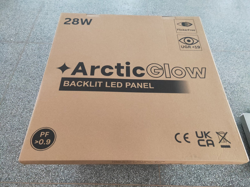 28W ARCTIC GLOW PRO High Efficiency LED Panel 60x60cm 4000K 6 Pack - LED Panel