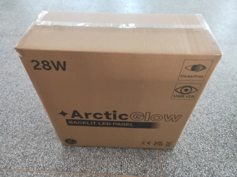 28W ARCTIC GLOW PRO High Efficiency LED Panel 60x60cm 5700K 6 Pack - Ceiling Light Fixtures - Panels