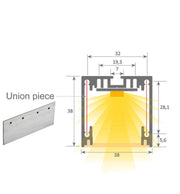 28W MUNICH Pendant LED Batten Light 1.44m in Black 4000K - STANDARD 10-20 working days - LED Batten