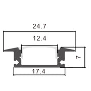 Aluminium Wings Profile for LED Strip 2m - LED Accessories