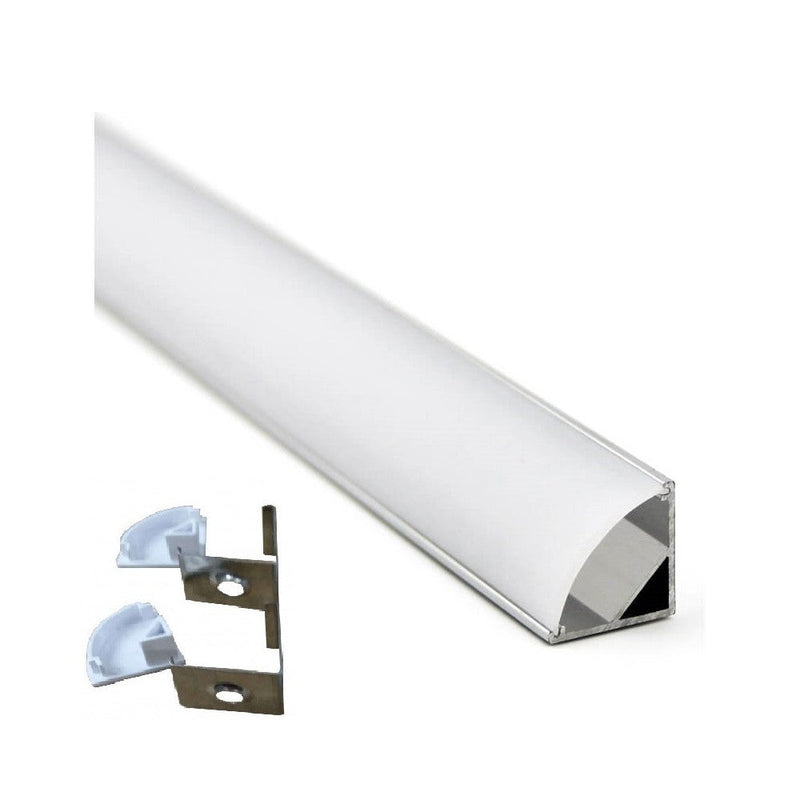 2m Aluminium Angular profile for LED Strip - LED Accessories
