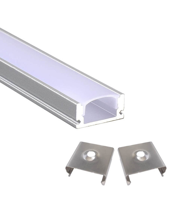 2m U-Shaped Surface Aluminum Profile 17mm x 7.8mm - Accessories