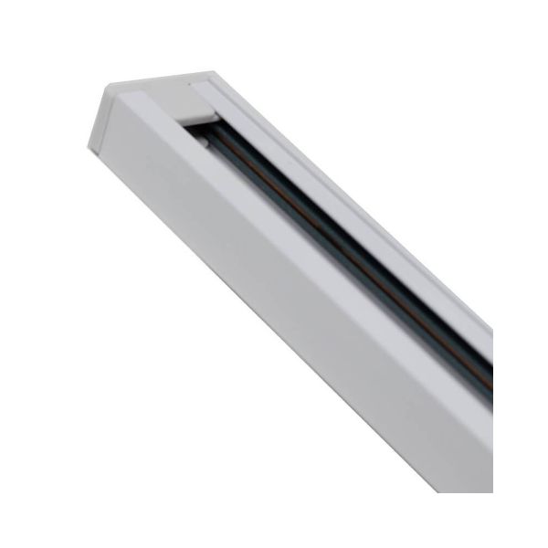 2m Single phase REINFORCED Rail for Tracklights - White LED Accessories