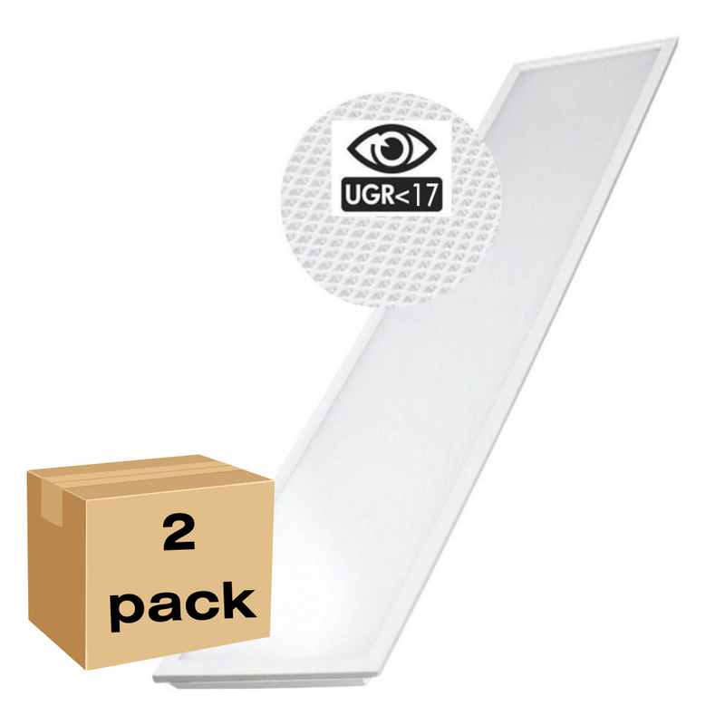 44W LED Panel 120x30cm with PHILIPS Power Supply 4000K 2 Pack - LED Panel