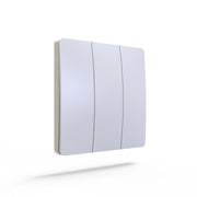 3 Gang Wireless Kinetic Grid Switch in White - Smart switch