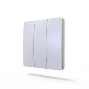 3 Gang Wireless Kinetic Grid Switch in White - Smart switch