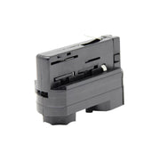 Connector for 3 Phase Rail Adapter Track Lights in Black - LED Accessories